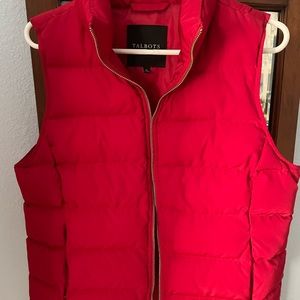 Talbots M/M red vest